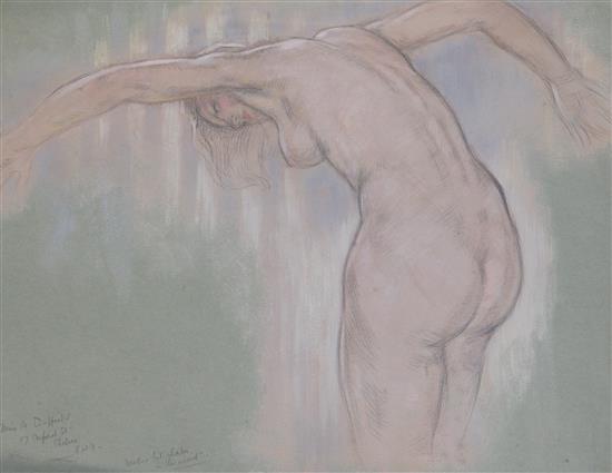 William Shackleton (1872-1933) Nude studies, Largest 22 x 15.5in. unframed.